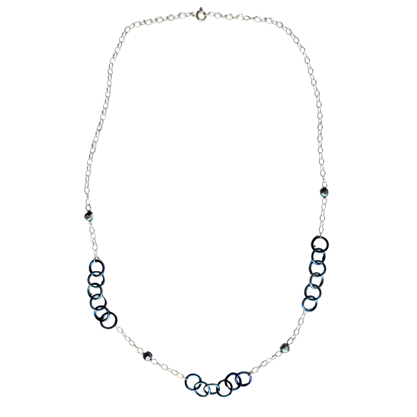 Niobium Pacific Ocean Sterling Silver Necklace