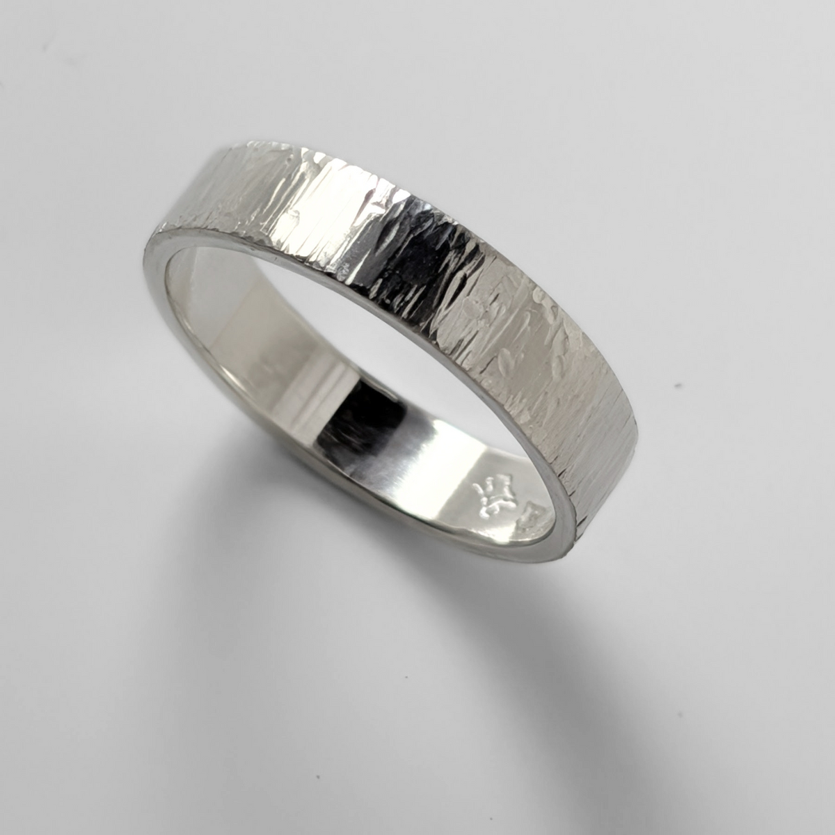 Silver Soft Ripples Ring - Size 10.25