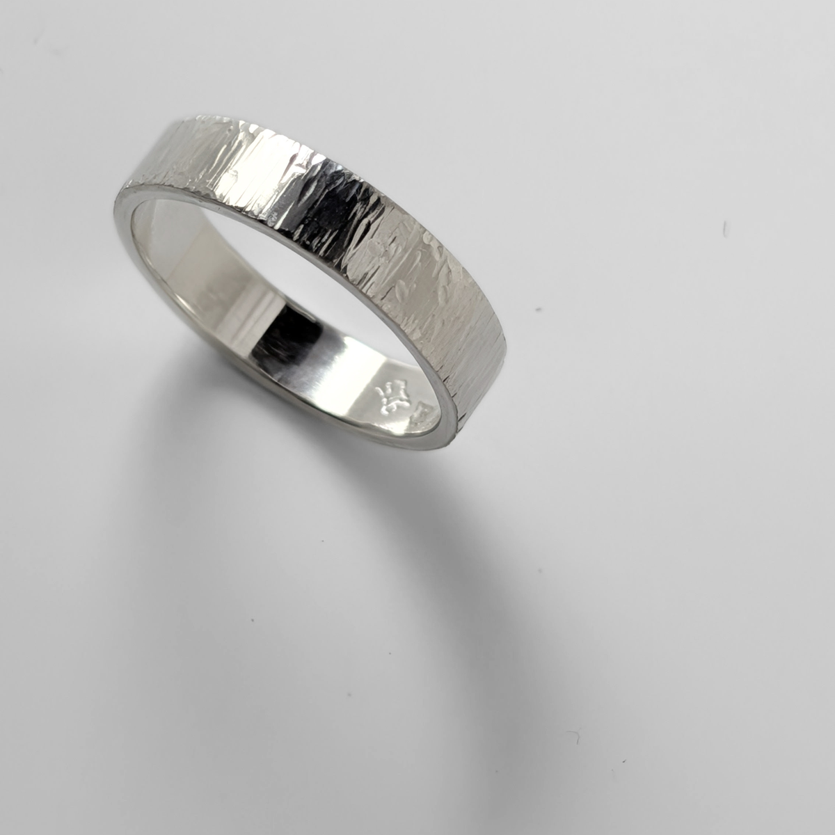 Silver Soft Ripples Ring - Size 10.25