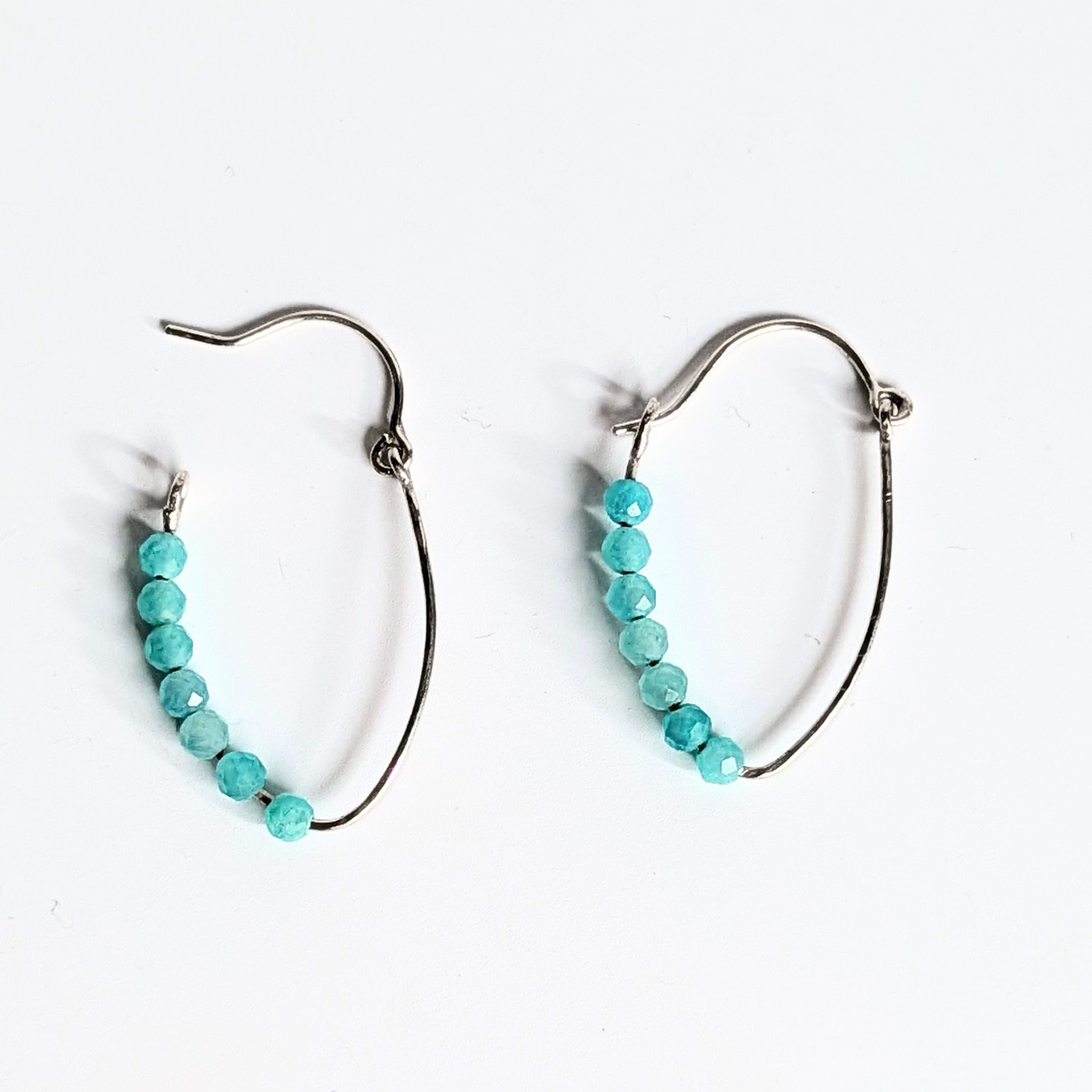 Dainty Amazonite Bead Earrings
