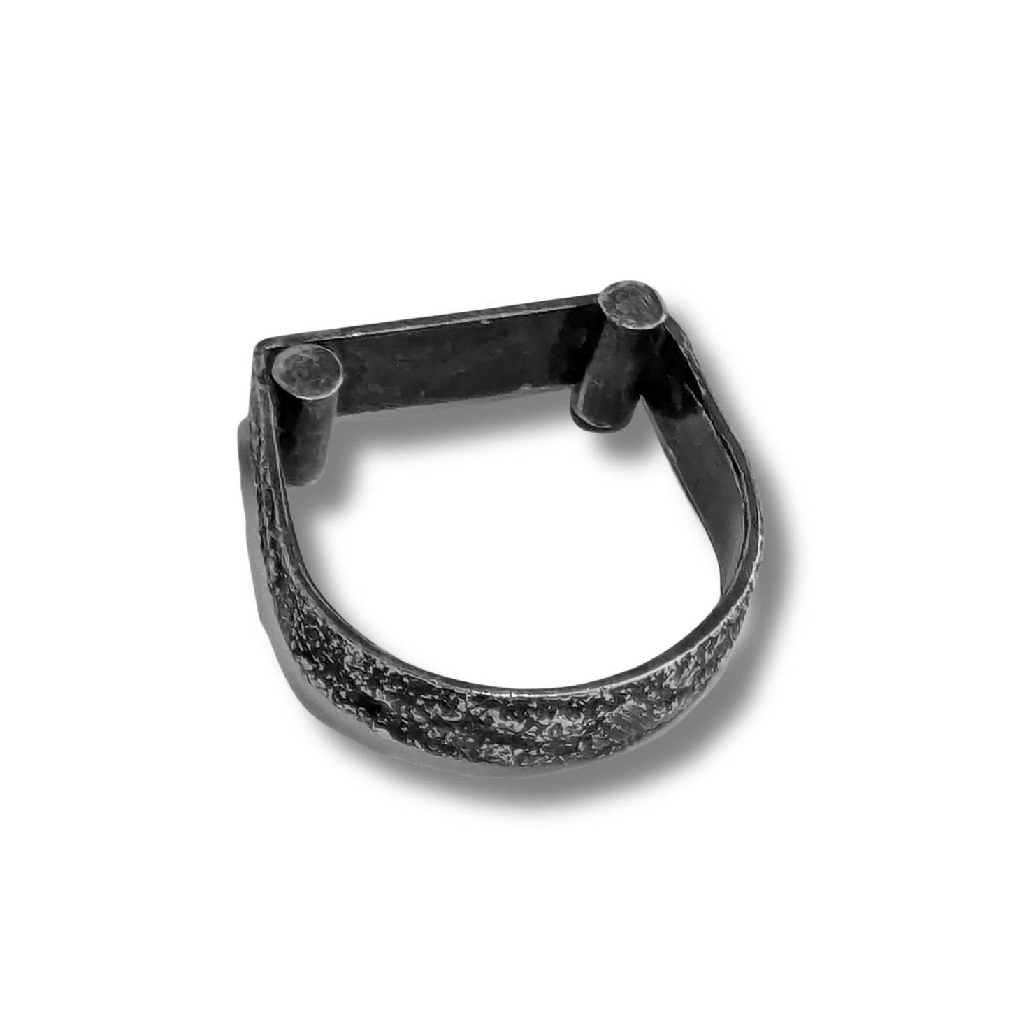 Dark Accent Corners Signet Ring - Size 11