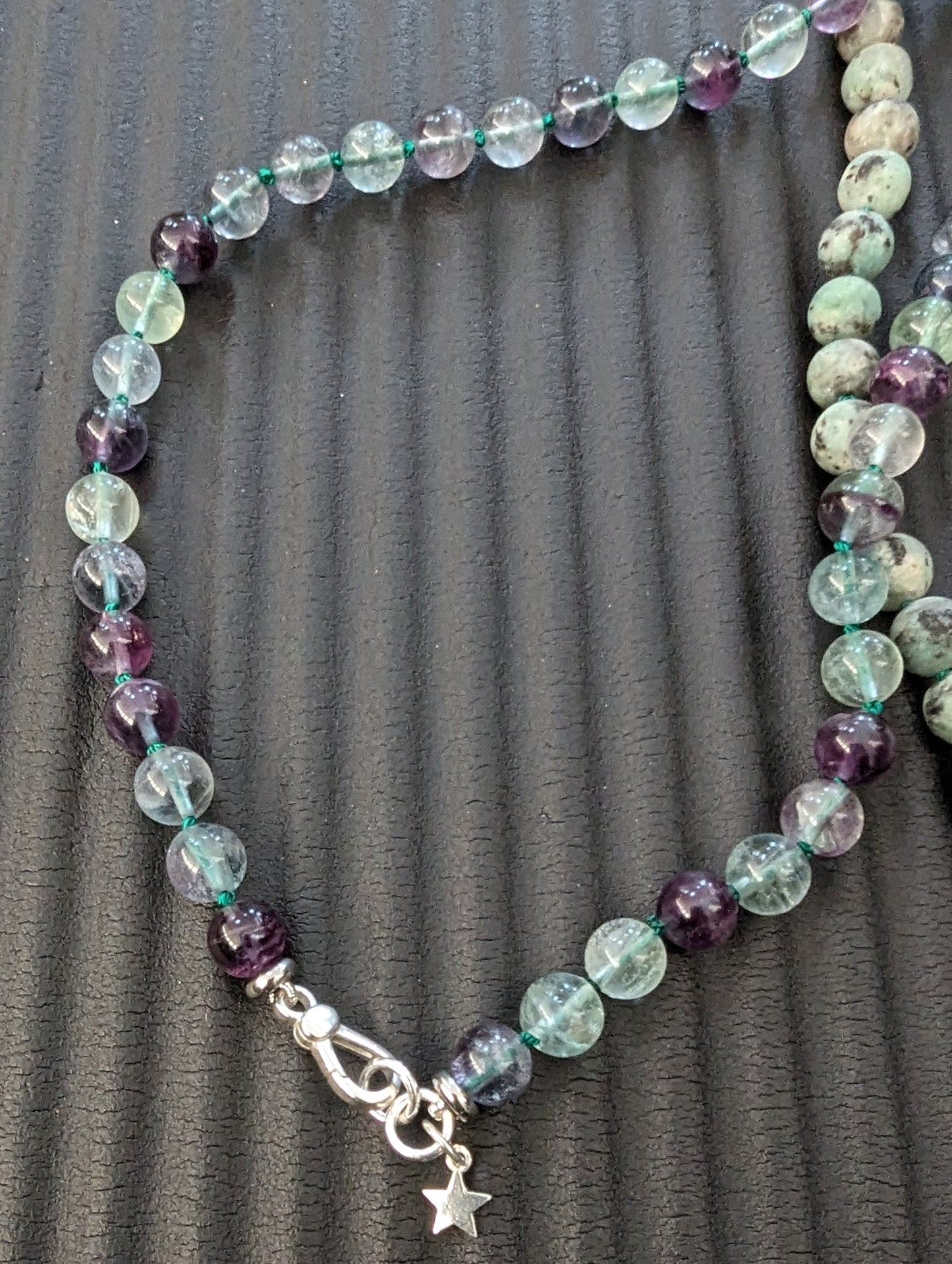 Fluorite Beaded Necklace with Star