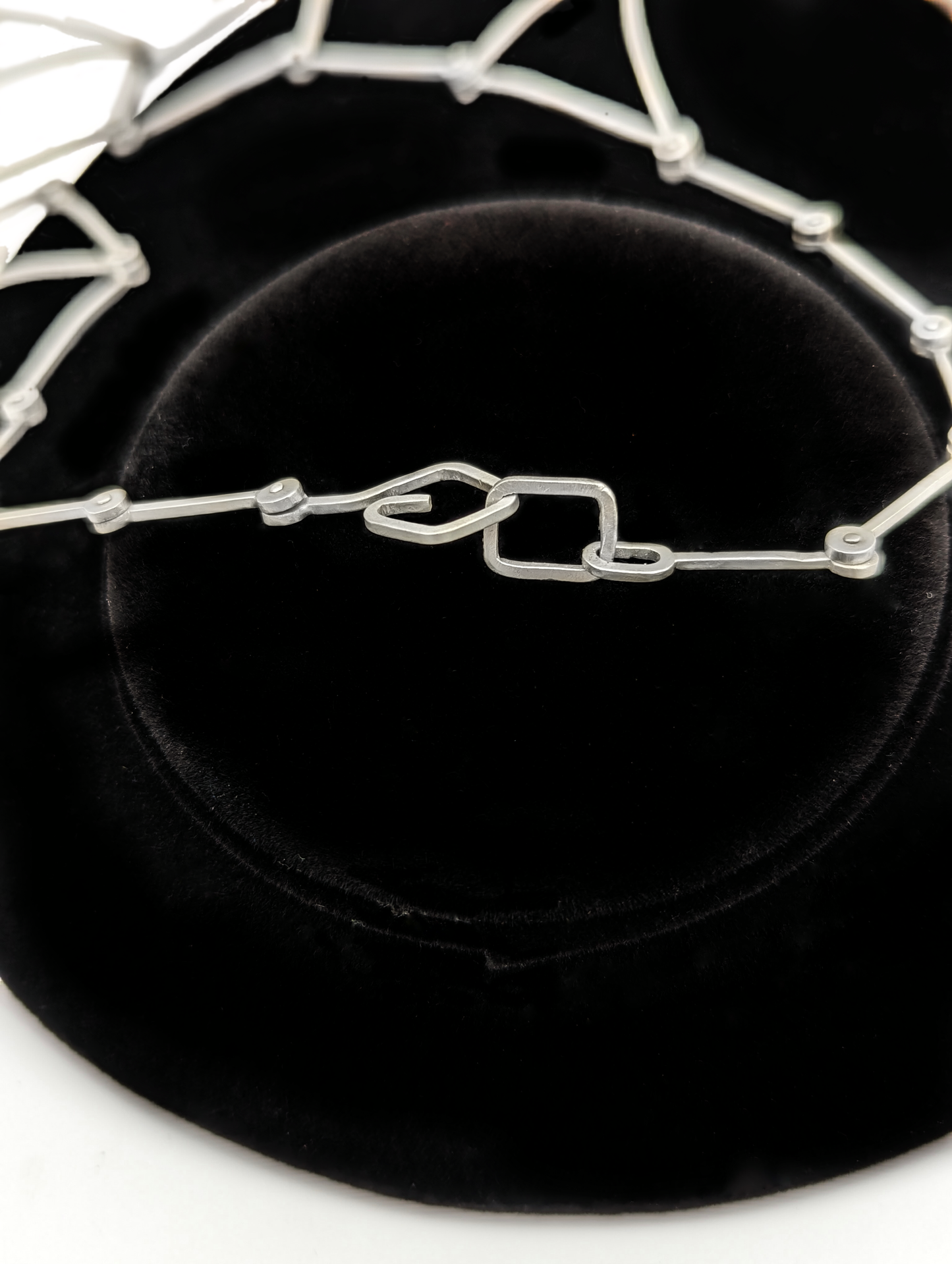 Geometric Sticks Necklace with Gold Accents