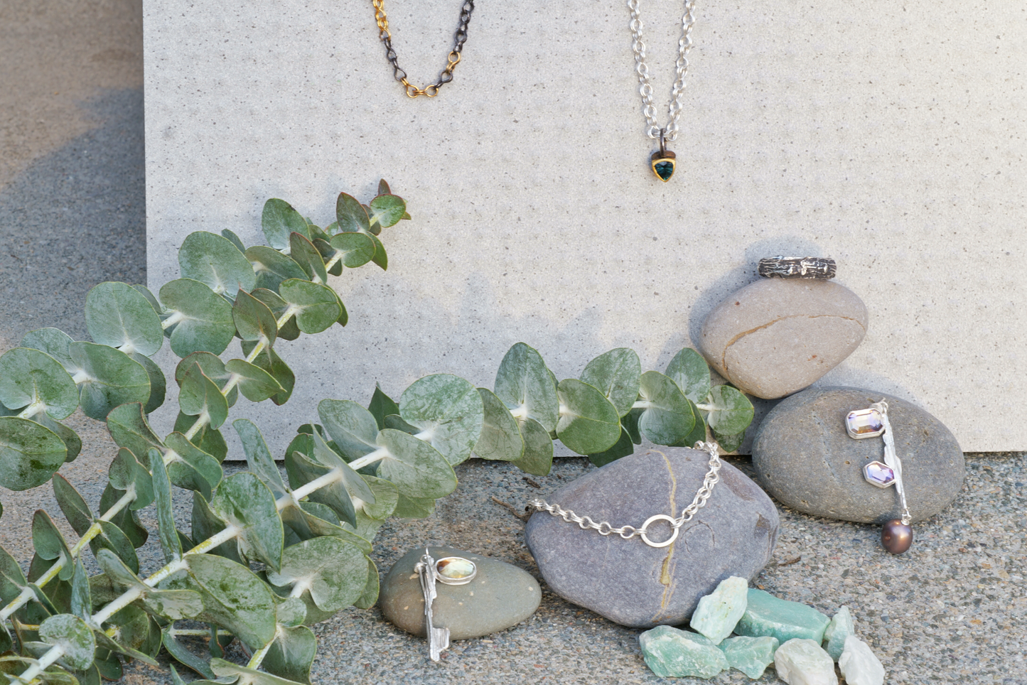 Sailors Chain Oxidized Silver with Gold Accents Necklace