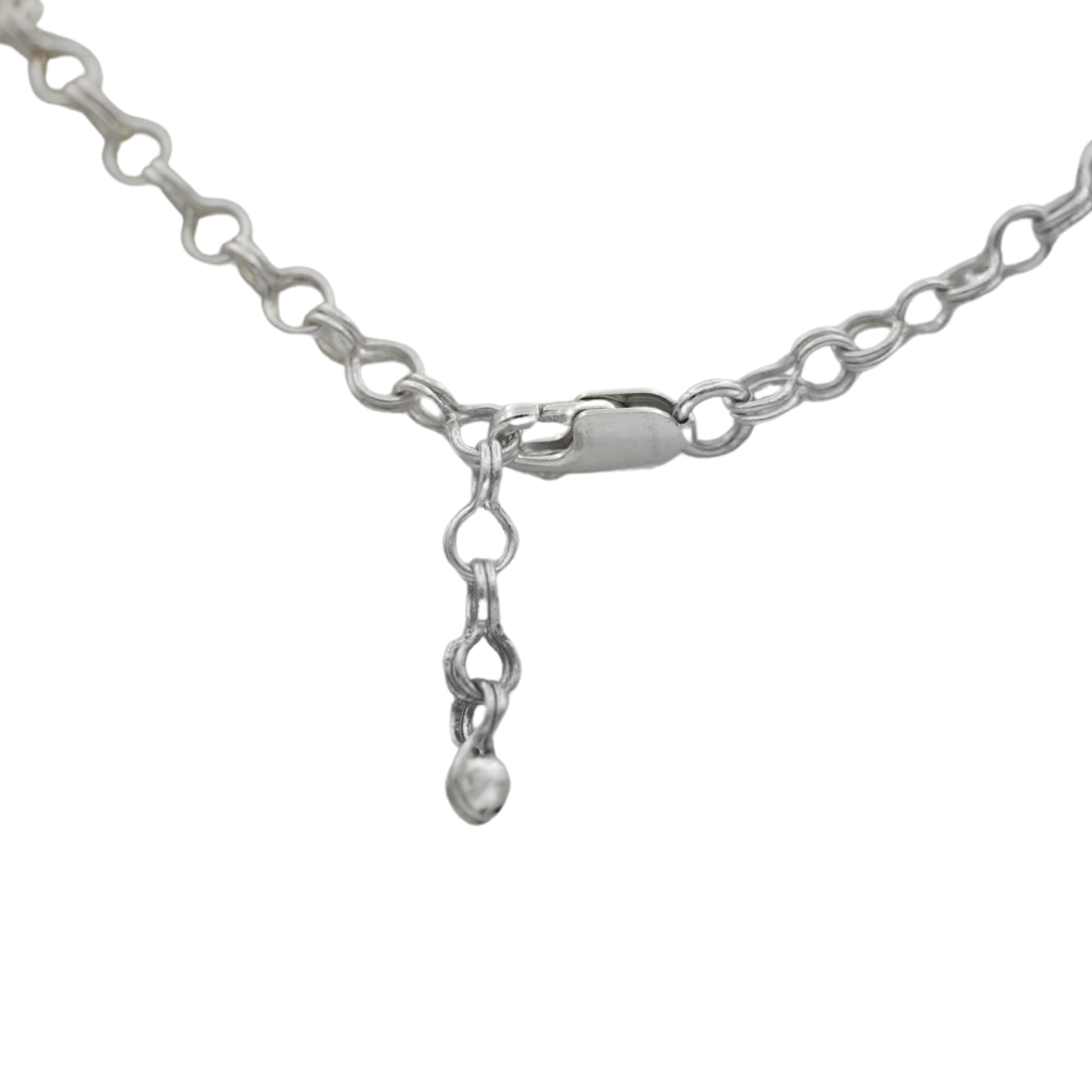 Silver Sailors Chain Bracelet with Oval Accent