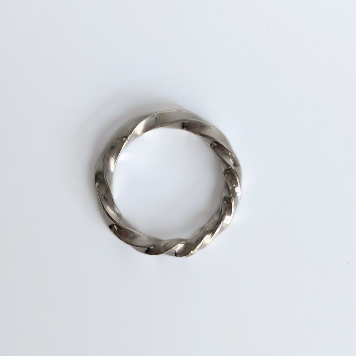 Twisted Silver Ring - Size 9