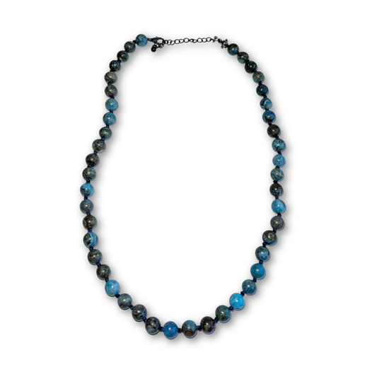 Blue Crazy Lace Agate Necklace