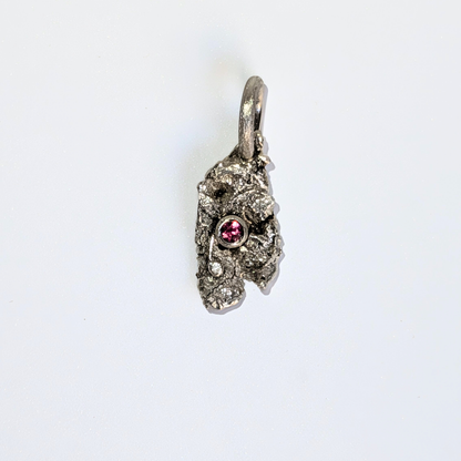 Medium Molten Pink Spinel Charm