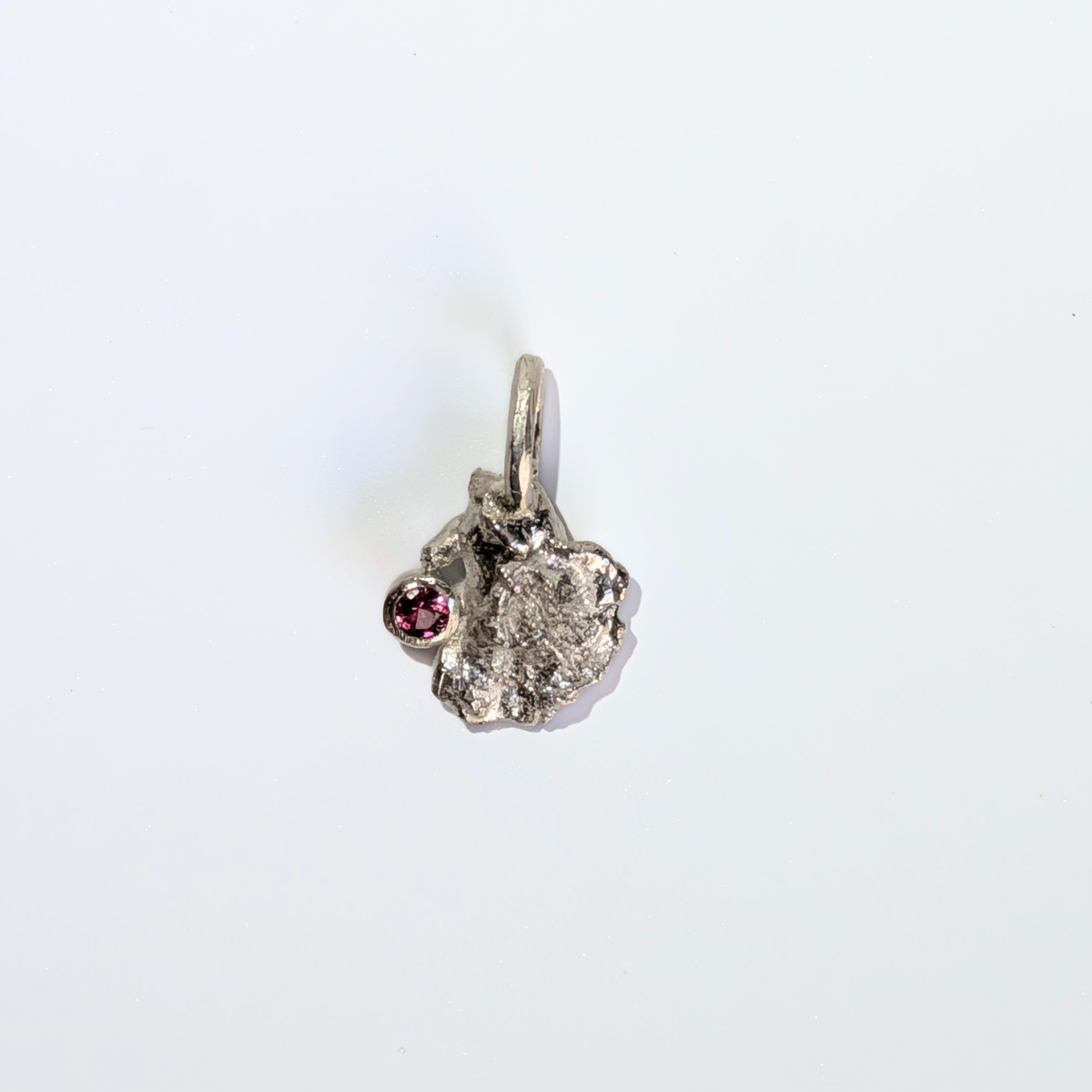 Small Molten Pink Spinel Charm