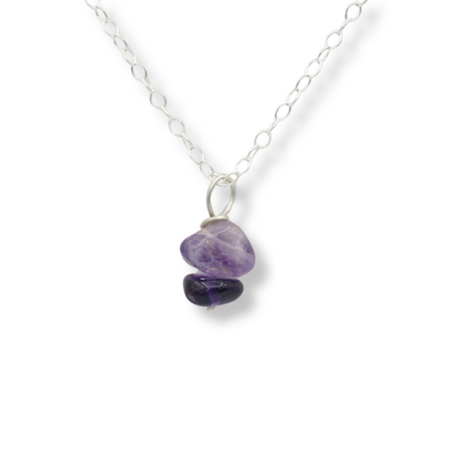 Amethyst Pebble Pendant