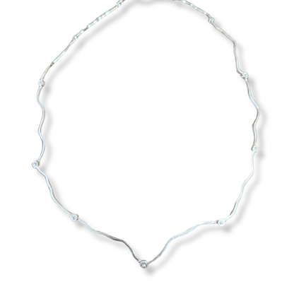 Silver Waves Necklace