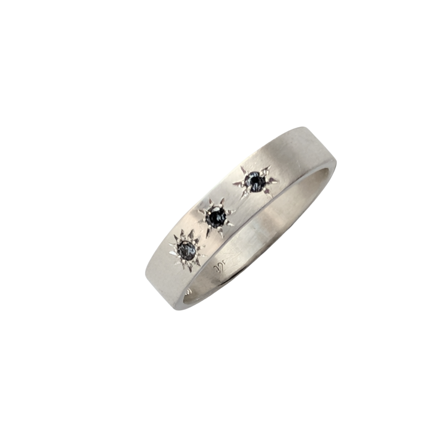 Star Stones Silver Ring