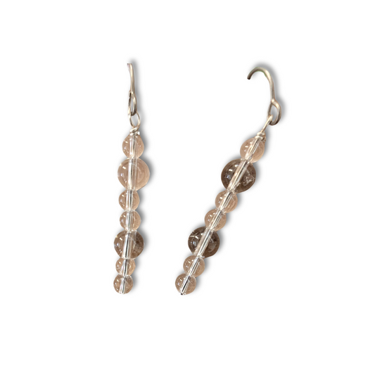 Clear Quartz Dangle Earrings
