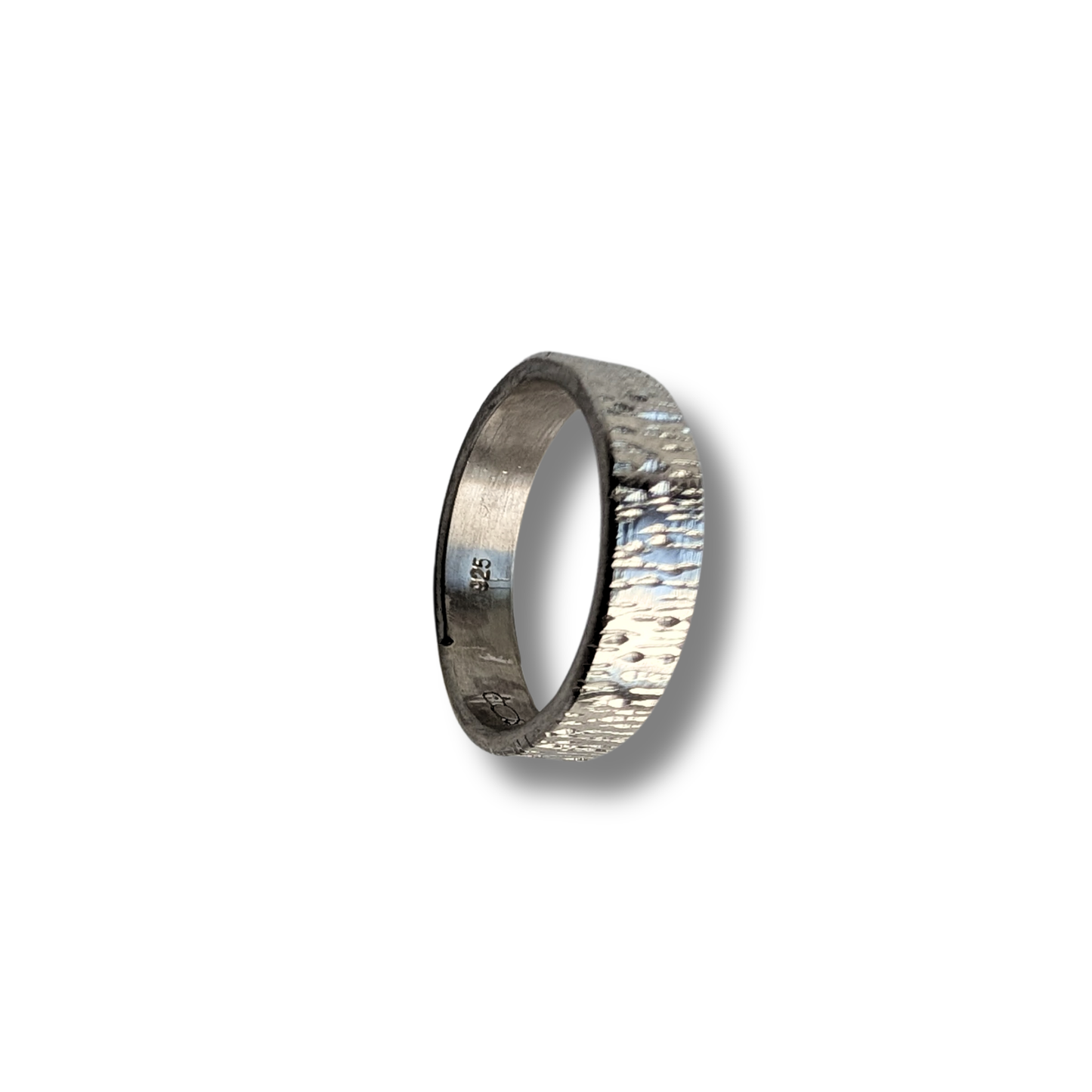 Narrow Bark Ring - Size 7.5