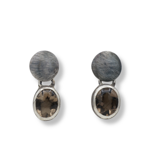 Smoky Moon Dangle Convertible Earrings