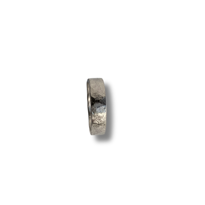 Narrow Hammered Ring - Size 7