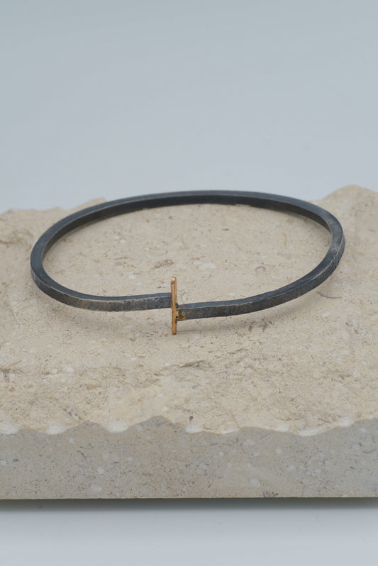 Offset Connections Bangle