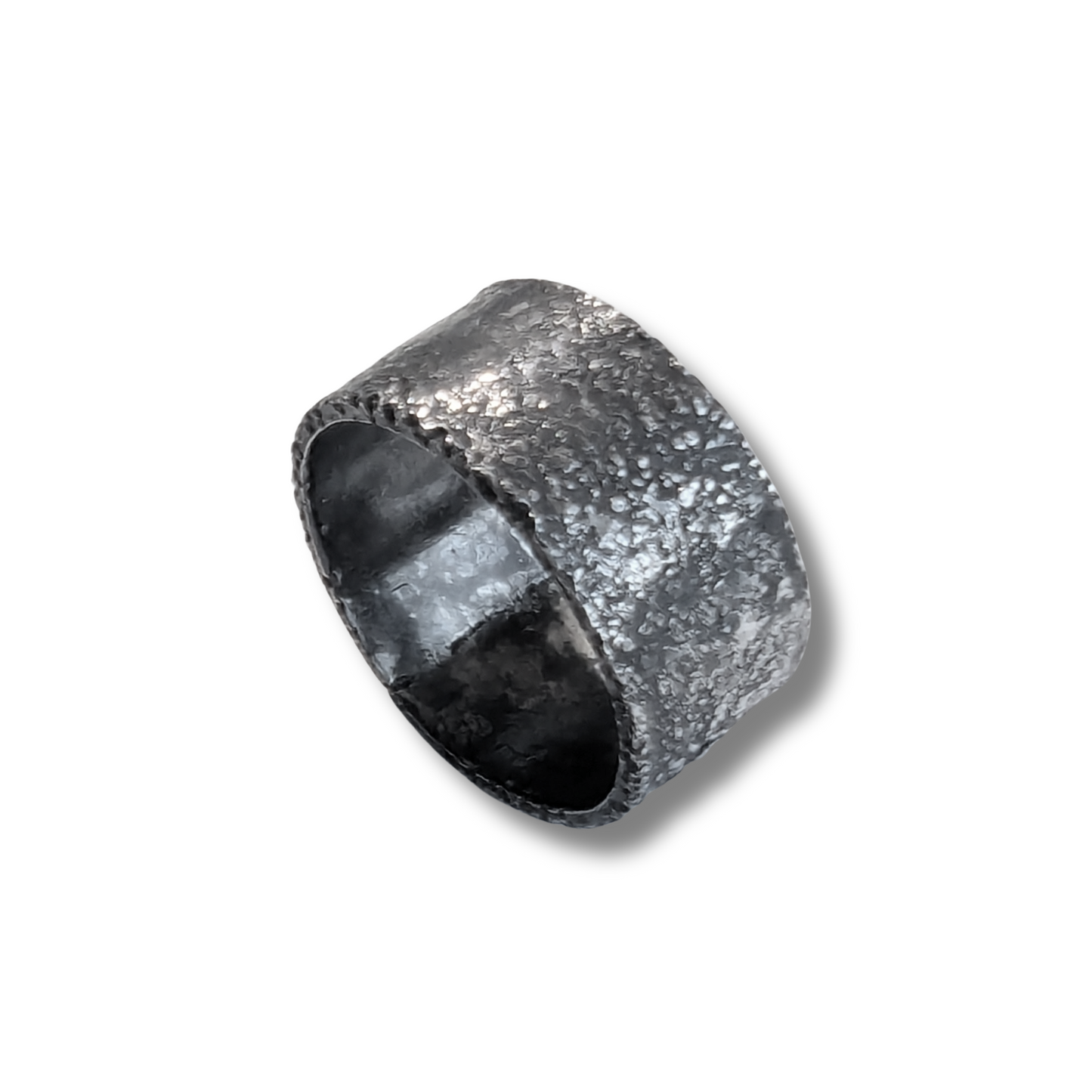 Wide Dark Beach Ring - Size 11.75
