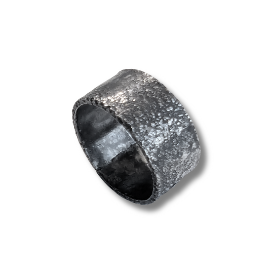 Wide Dark Beach Ring - Size 11.75