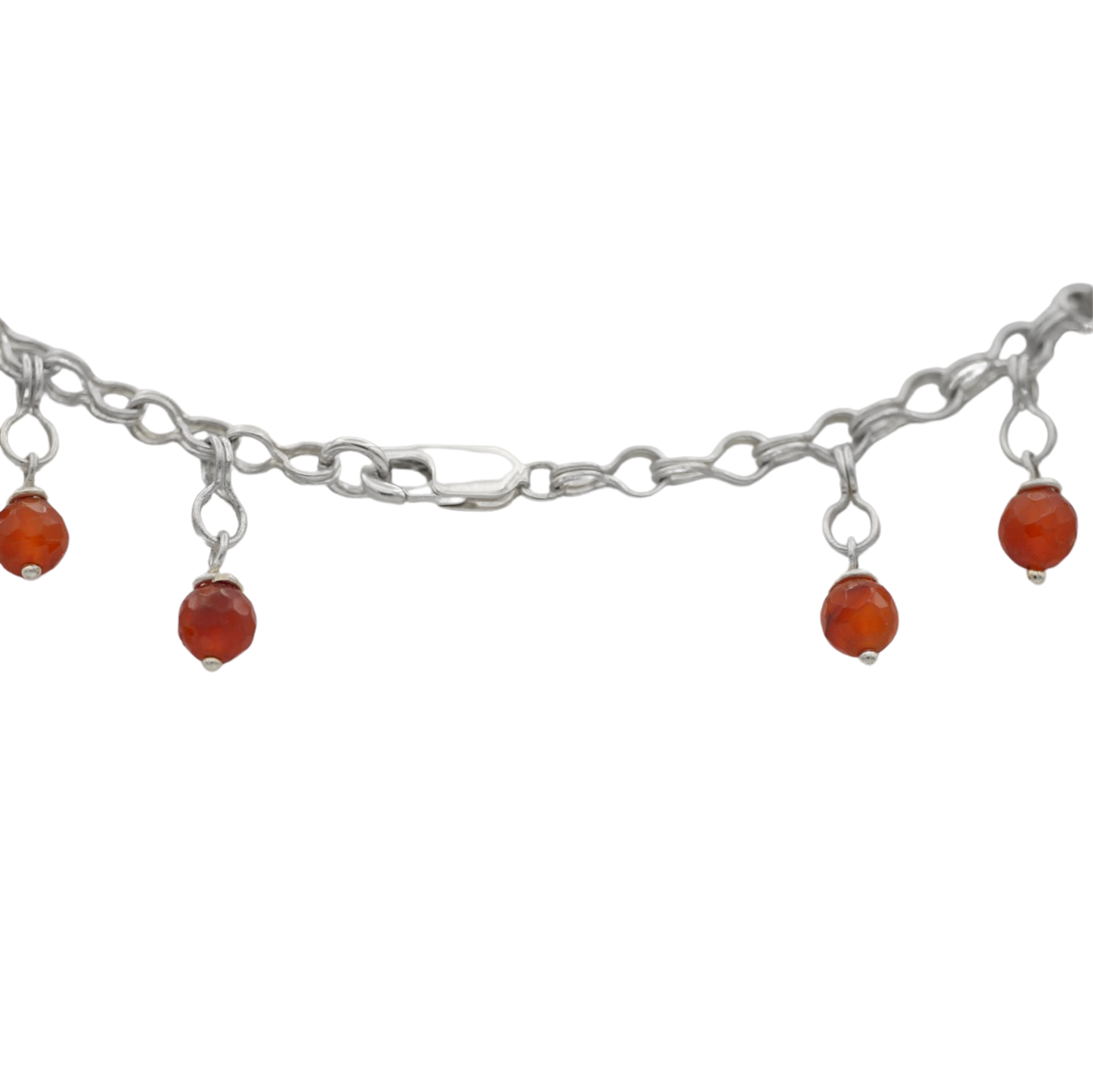 Sailors Chain Bracelet with Carnelian Beads