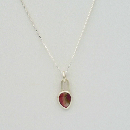Rosecut Tourmaline Pendant