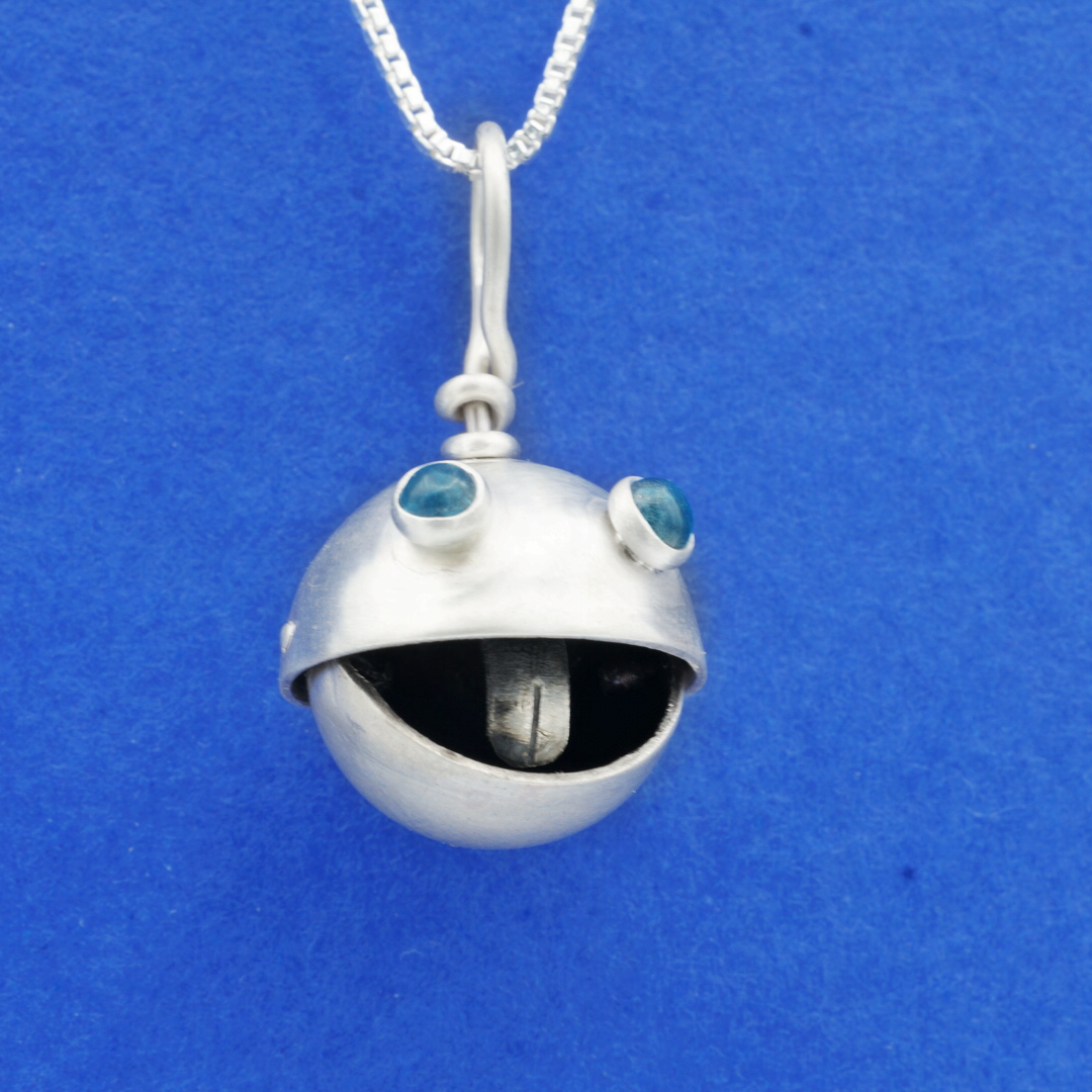 Bauble Head Pendant with Silver Tongue