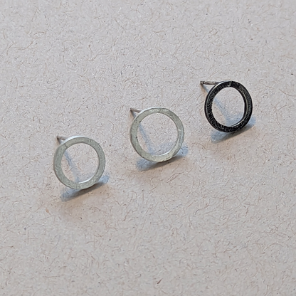 Minimalist Circle Earrings